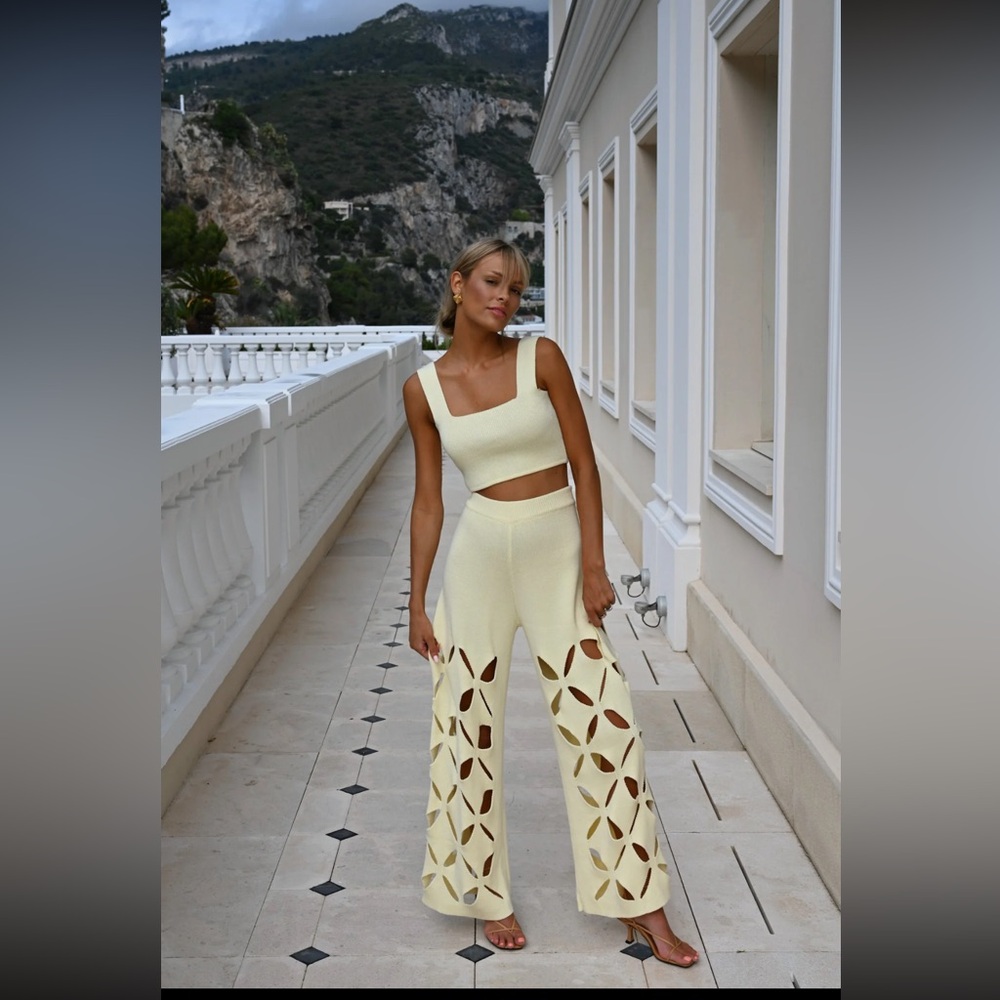 Yllw Taurus knit pant set